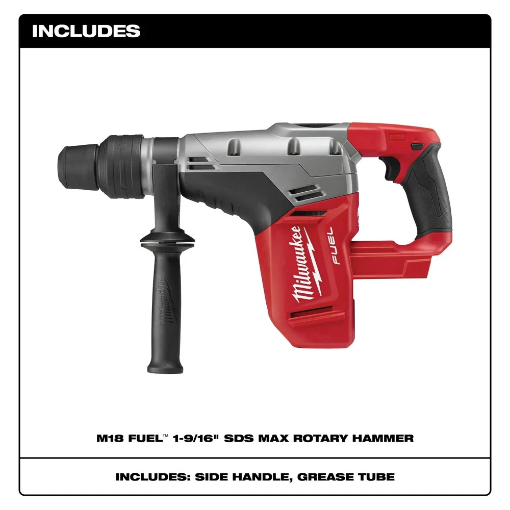 Milwaukee 2717-80 M18 FUEL 18V 1-9/16" SDS-Max Rotary Hammer - Bare Tool - Recon Review