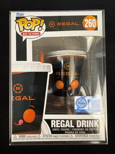 NEW FUNKO POP AD ICONS 260 REGAL CINEMAS DRINK FIGURE FUNKO ORIGINAL W/PROTECTOR