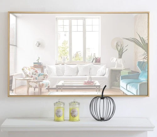 Elegant Lighting MR407Y-24 Vatinius 24" W x 40" H Rectangular - Silver - Picture 6 of 12