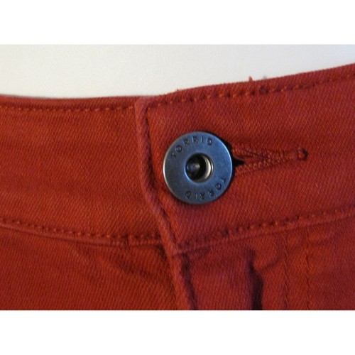Pantalones de mezclilla rojos Torrid 24 24W "vintage elásticos" boyfriend calce recto - Imagen 2 de 3