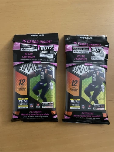 2021 Panini NFL Mosaic Football 2 Cello PACKS