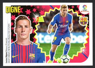 DIGNE #7B BARCELONA 2018-19 STICKER PANINI LA LIGA ESTE SANTANDER