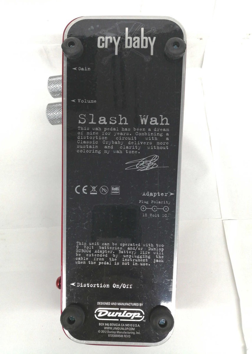 ギター Jim Dunlop Cry baby Slash Wah SW-95 SLASH CRY BABY® WAH - Dunlop