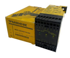 NEW TURCK MS81-222-R 115VAC SAFETY MODULE 0511102 MS81222R 115VAC