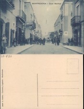 MANFREDONIA,CORSO MANFREDI,ANIMATA CON CARRETTO,SUPER-PUGLIA-(FG)FP/NVG-47131