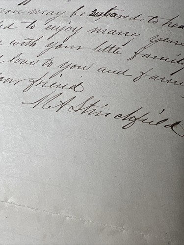 Carta a la esposa ELLEN de la Guerra Civil 2do Lt 1886-1926 Daniel Hayford 1885 - Imagen 9 de 11