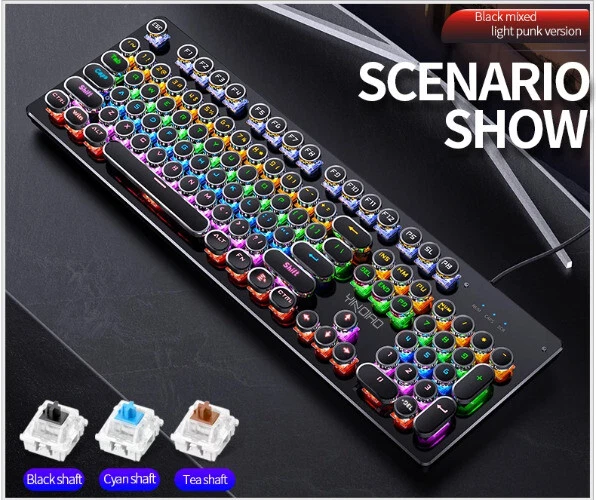 Mechanical Keyboard Switches Gaming Wired Accessories Keyboards with Numpad