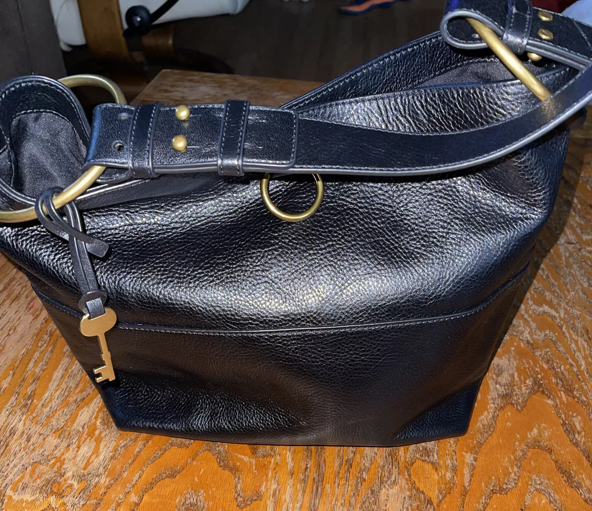 Fossil Black Bucket Bags