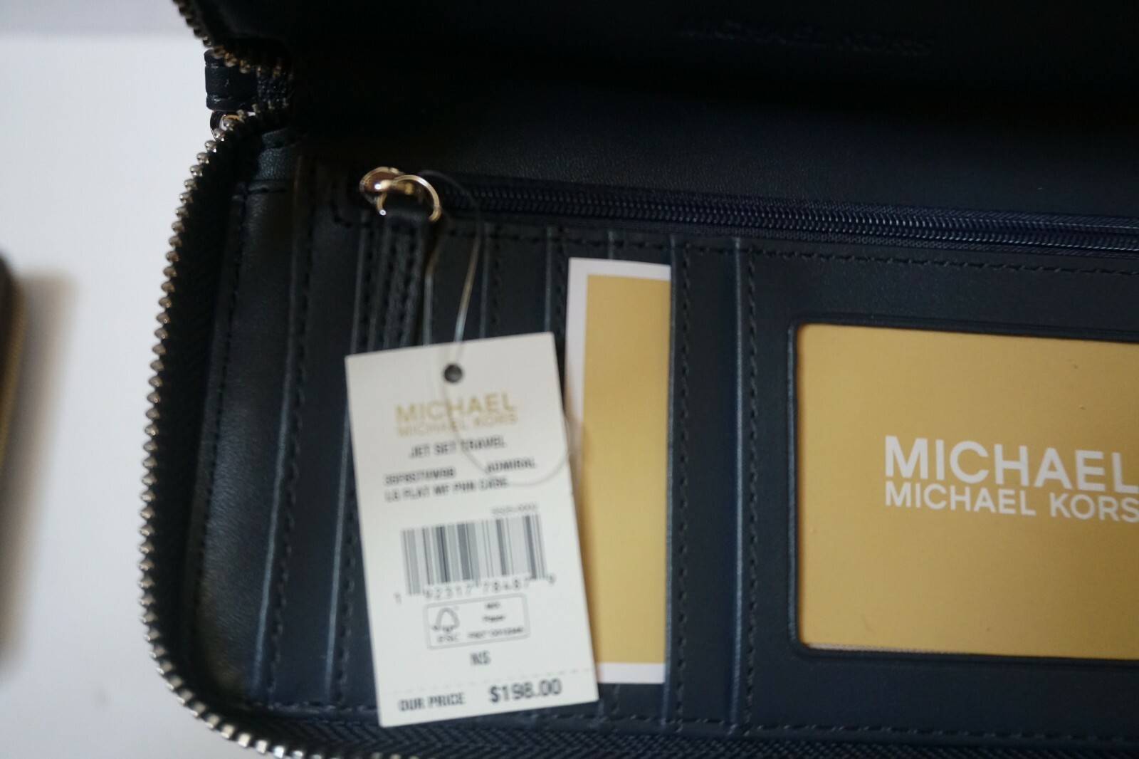 Michael Kors Jet Set Travel LG Phone Case PVC Leather Wristlet MK 