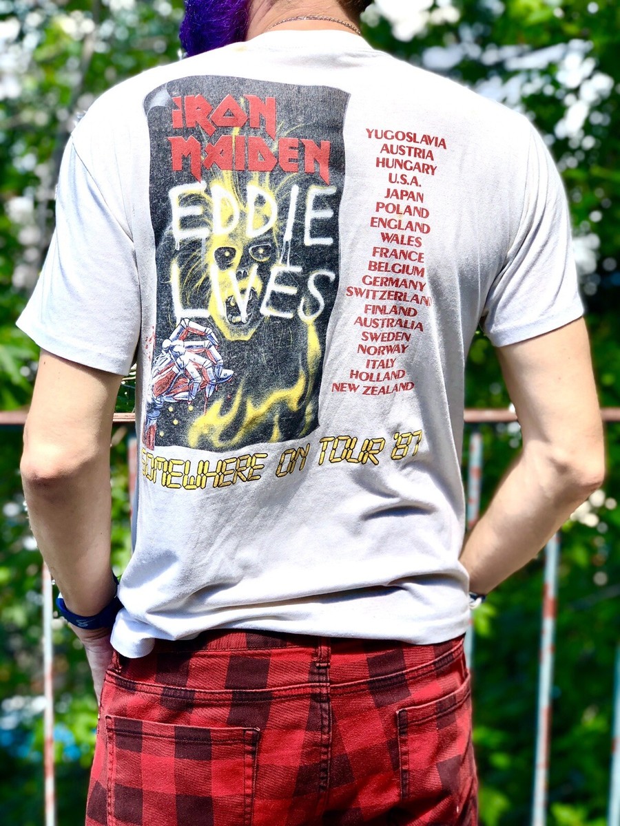 レア1987 Iron Maiden タイダイ Tシャツ VINTAGE T Vintage 1987 Iron Maiden Killers World Tour T-Shirt – Mills