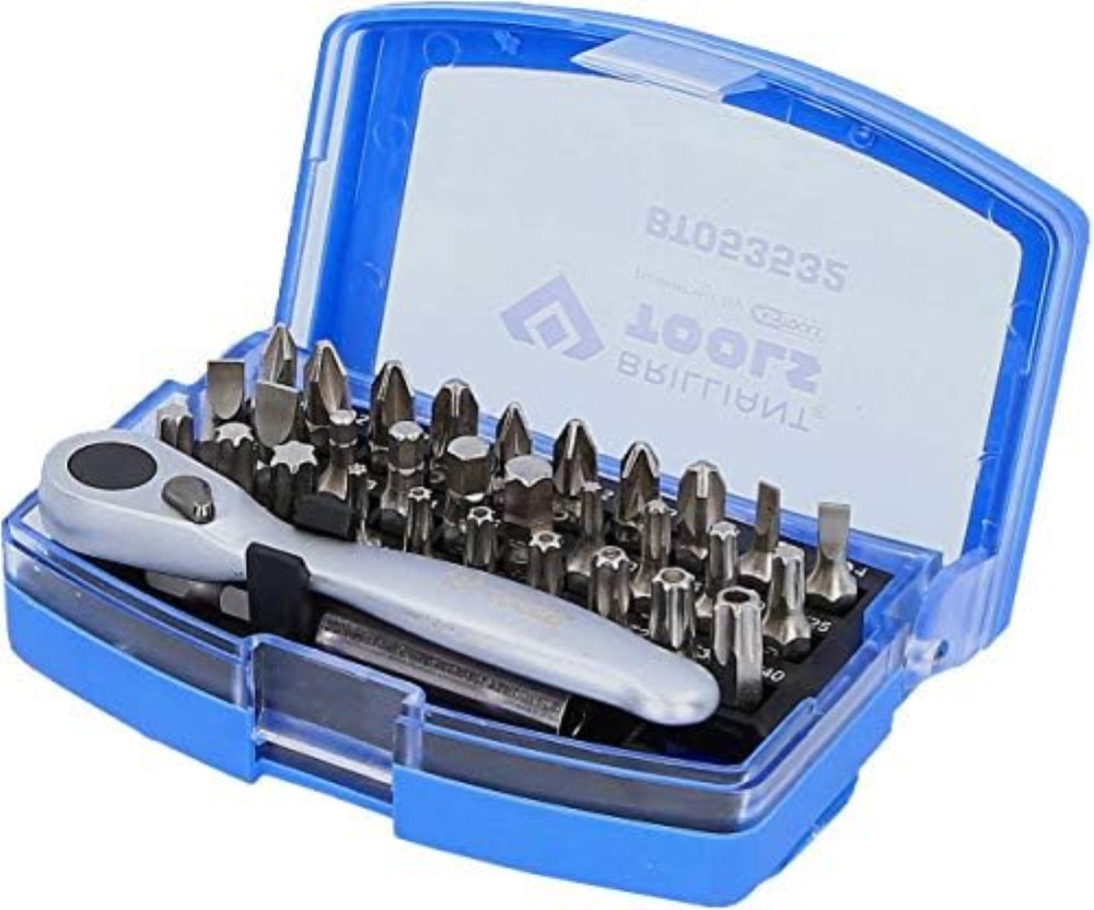 Set Inserti e Cricchetto 1/4" BRILLIANT TOOLS BT053532 - 32 Pezzi Offerta