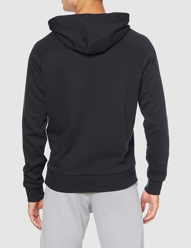Men's Under Armour UA Armour Fleece Pullover Hoodie in Black - Picture 2 of 3