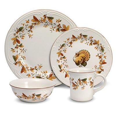 NEW/SEALED Pfaltzgraff ''Autumn Berry'' 16pc Dinnerware Set - Plates Bowls Mugs