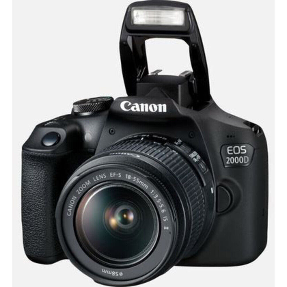 Canon EOS-2000D Digitale Spiegelreflexkamera EF-S 18-55 mm IS II 24.1 Megapix...
