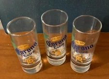 CORONA EXTRA SHOT GLASS DOUBLE GREAT SHAPE (1 PIECE)