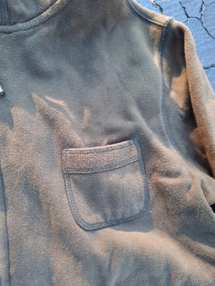 L - VTG Vintage Ralph Lauren Polo Jean Zip Up Sweatshirt Hoodie 80's Brown Y2K - Image 3 of 4