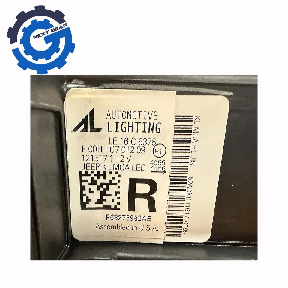 NUEVO OEM MOPAR FARO PROYECTOR LED DERECHO 2019 2022 JEEP CHEROKEE 68275952AE Foto 3 de 3