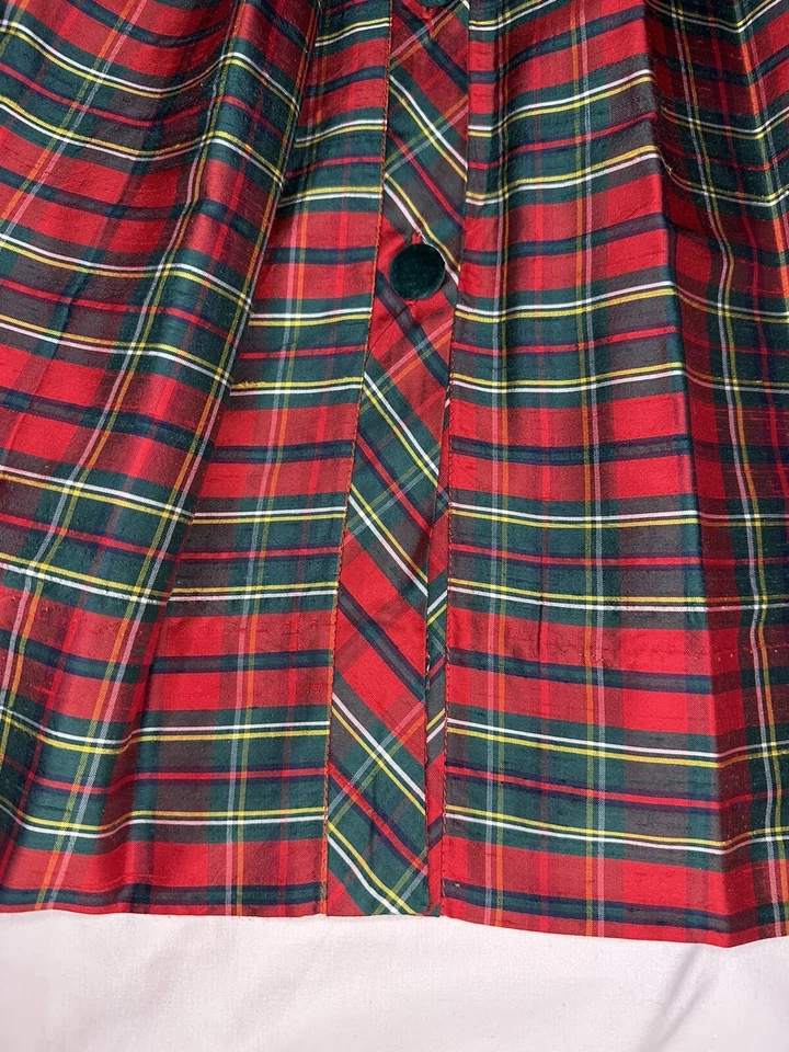 Strasburg Silk Plaid Dress Size 5 - Image 4 of 4