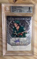 Calen Addison Rookie Auto /25 Rare 2021-22 Upper Deck Black Diamond  RC Bgs 8/10