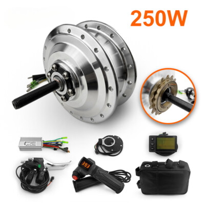 Single Speed 24 36V 250W Electric Kit Brushless Hub Motor for Mountain Bike