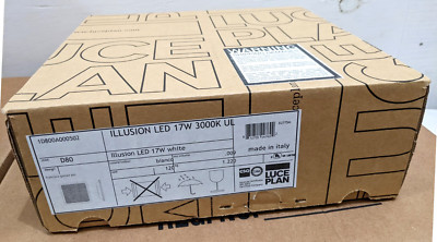 Luceplan Illusion LED Wall/Ceiling Lamp in Original Packaging, Open Box, unused