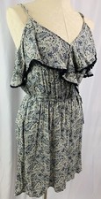 Small American Eagle Outfitters Junior Women's Sundress Blue White Print
