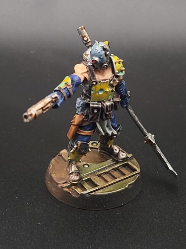 Handpainted Hired Guns Bounty Hunter for Necromunda collection miniatur - Picture 2 of 6