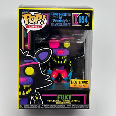 Funko Pop FOXY BLACKLIGHT Exclusive Five Nights at Freddy's FNAF 954 HIGH GRADE
