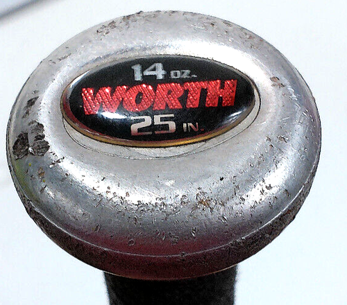 Worth Copperhead Alloy T-Ball Baseball Bat 25" 14 oz -11oz TBBA 2 1/4 Dia. USA - Picture 7 of 7