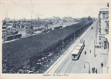 CAGLIARI  -  Via Roma e Porto