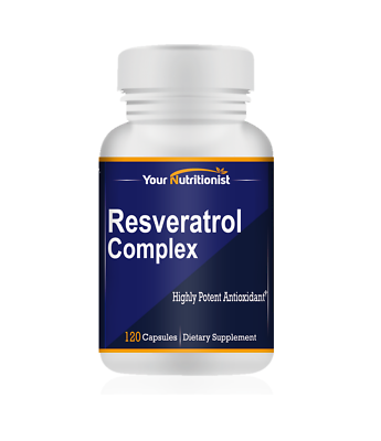 #ad Your Nutritionist Resveratrol Complex Potent Antioxidants 120 Capsules 60 Days $11.99