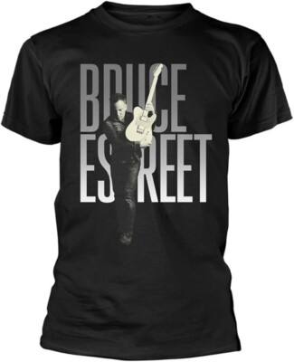 Offiziell lizenziertes Bruce Springsteen E Street schwarzes T-Shirt Springsteen Tee