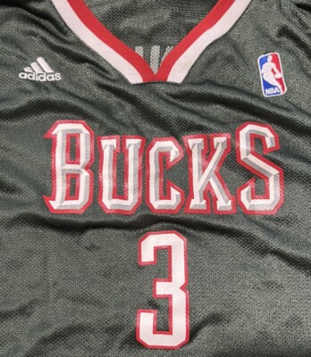 Vintage Adidas Milwaukee Bucks Brandon Jennings #3 Boy's Jersey