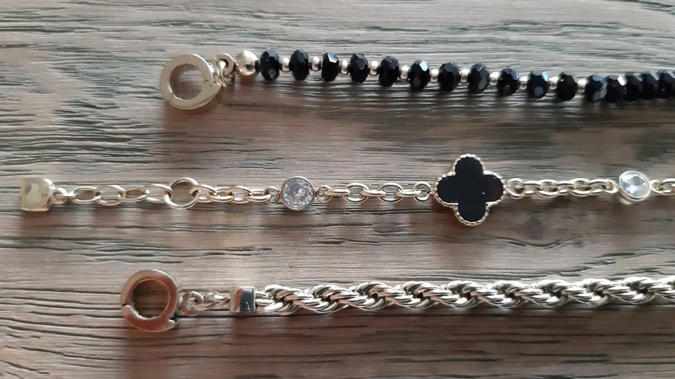 Leonardo Armband Set Clip Mix gelbgold farbig schwarz NEU! - Bild 3 von 3