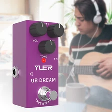 YUER RF-04 Electric Guitar Pedal US Dream Metal Shell True Bypass Design 9V