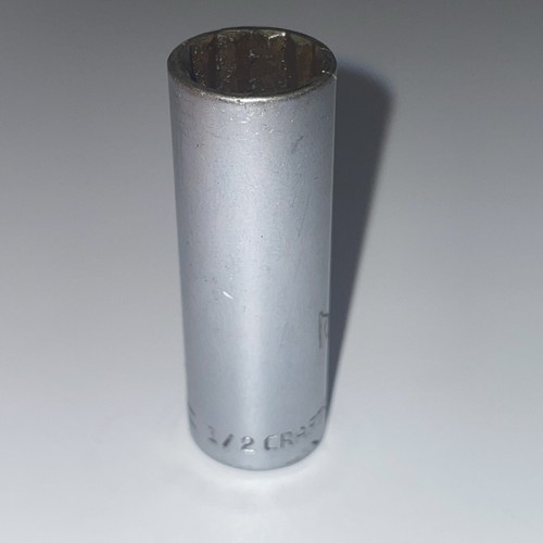 Vintage Craftsman 1/2” Deep Socket 1/4” Drive 12 Pts. =V= SERIES USA - Picture 5 of 14