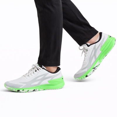 Puma MB.02 Lo LaMel-O White Elektro Green 379408-01 Men's Size 12 NWOB