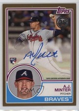 2018 Topps Update 1983 Topps Design Auto Gold /50 AJ Minter #83A-AN Auto 0ld6