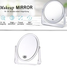 Magnifying Makeup Cosmetic Beauty Bathroom Mirror with Stand 360° Rotating