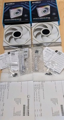 Lian Li UNI FAN TL LCD Wireless Lüfter, ARGB, PWM - 140mm, weiß