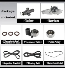 TCKWP329 Serpentine Drive Timing Belt With Water Pump Kit Compatible with 200...
