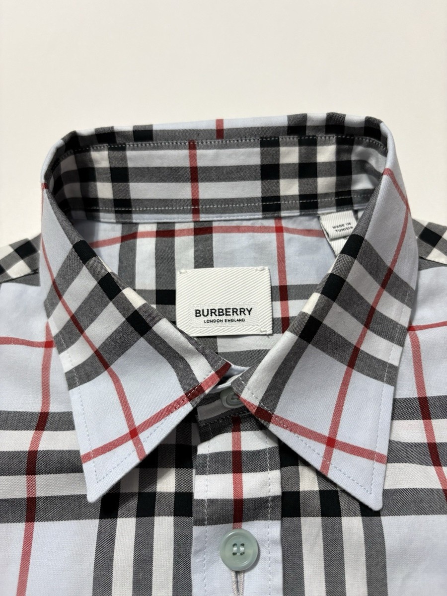 BURBERRY Shirt Check Small S Blue | eBay BURBERRY Shirt Check Small S Blue | eBay