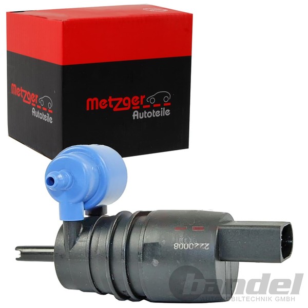 Metzger SCHEIBEN-WASCHWASSERPUMPE Dualpumpe Passend FüR Audi A1 A3 A4 A6-image