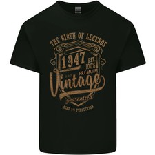 Camiseta de algodón ligero Birth of Legends 78 cumpleaños 1947 para hombre