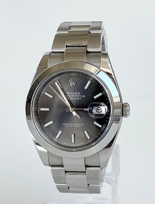Rolex Datejust 41 Ref. 126300 Rhodium Full Set / Erstkauf etc.