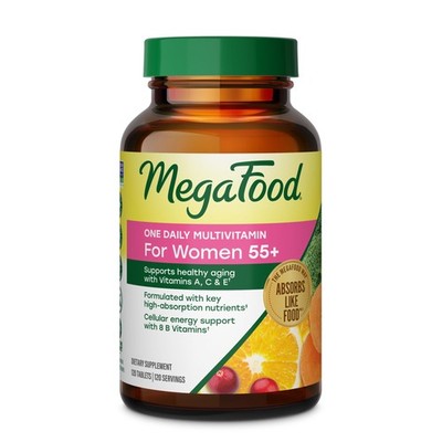 MegaFood Multivitamin for Women 55+ One Daily Womens Multivitamin with Vitamin