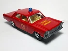 Vintage Matchbox Lesney Transitional SF #59 Ford Galaxie Fire Chief's Car - XLNT