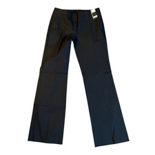 New York Company Women's Dress Pants Size 2 Average Black Stretch Flare NWT