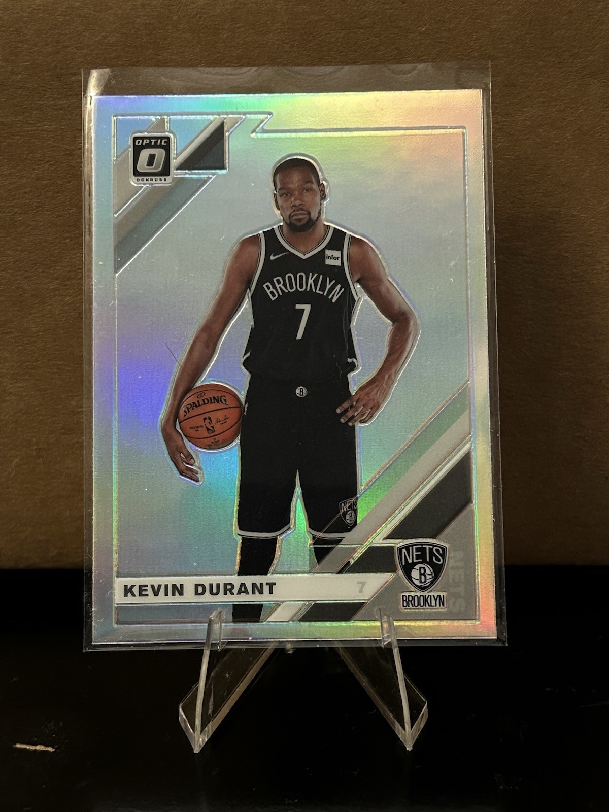 Kevin Durant - 2019-20 Panini Donruss Optic Silver Holo SP #112 Brooklyn Nets