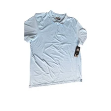 RBX Performance Polo Shirt Light Blue Short Sleeve Mens CRM2166B XL Dry-Fit Golf